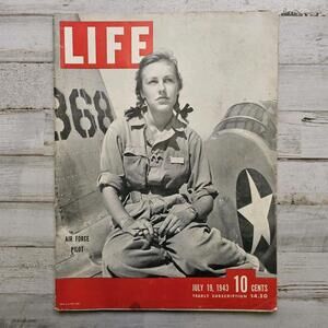 VTG Life Magazine - July 19, 1943 Woman Female Air Force Pilot World War II